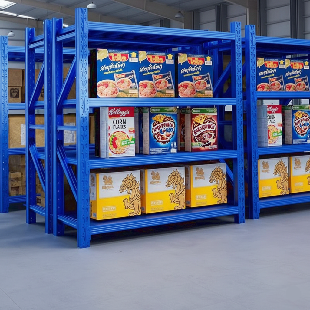 การแบ่งโซนหลักด้วยความสูงของชั้นวาง