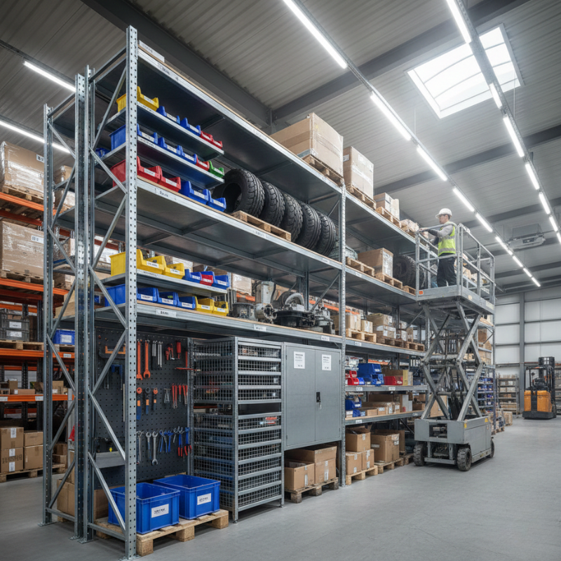 ชั้นเก็บของโกดัง คลังสินค้า ชั้นวางของเหล็ก