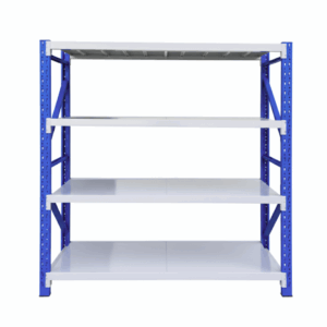 ชั้นวางของเหล็ก 4ชั้น สีน้ำเงินเทา